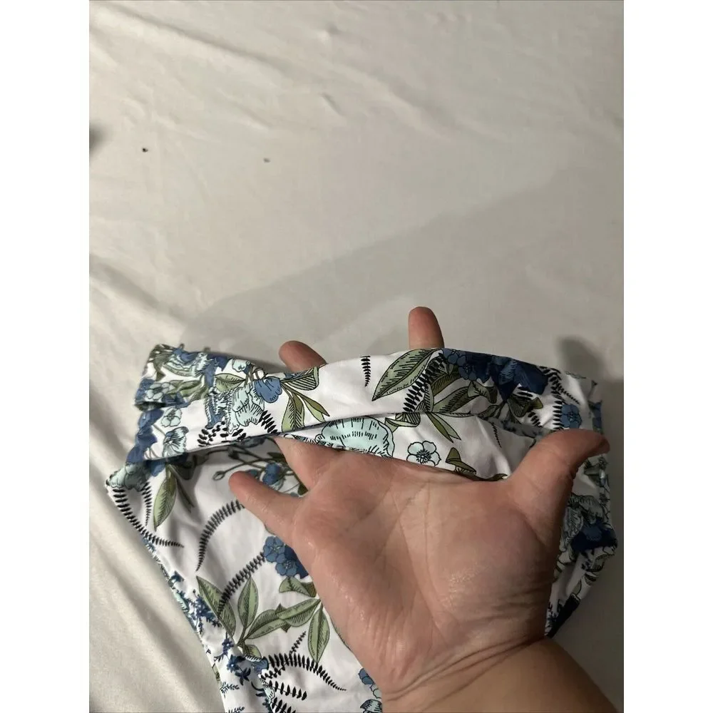 NEW Maaji [ Small ] Botanical Twist‎ High Rise/High Leg Bikini Bottom #U1240